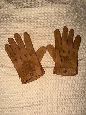 Vintage Men's leather Driving Gloves